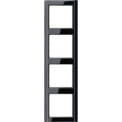 Ramka 4-krotna, czarny