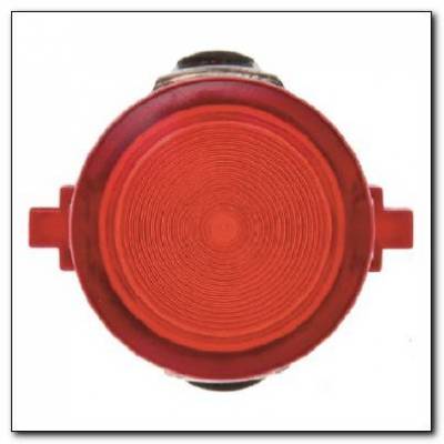 Przycisk do łącznika i sygnalizatora E10; czerwony przezroczysty; 1930/Glas/Palazzo Numer katalogowy: 1229