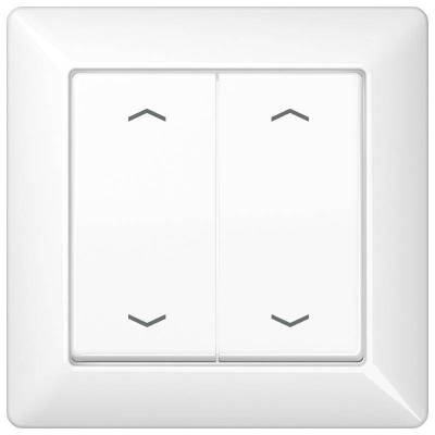 Klawisz podwójny z nadrukiem, biały