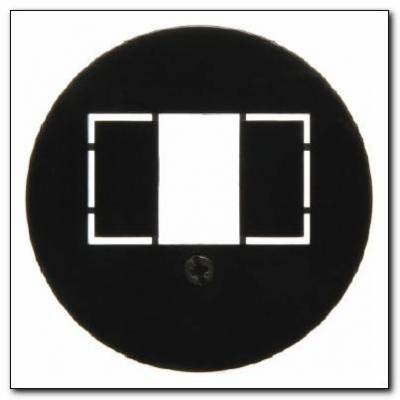 Element centralny do gniazda przyłączeniowego TAE i gniazda głośnikowego stereofonicznego; czarny; 1930/Glas/Palazzo Numer katalogowy: 104001