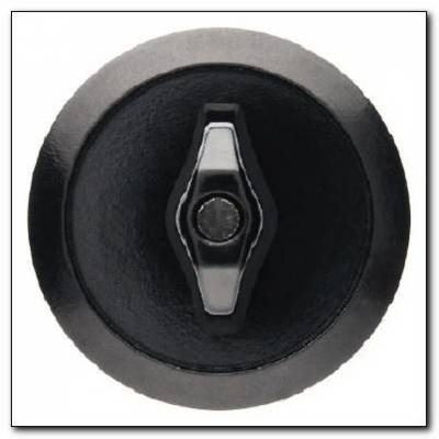 Element centralny z pokrętłem do łącznika obrotowego; czarny, połysk; 1930/Glas/Palazzo Numer katalogowy: 164701