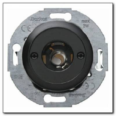 Łącznik i sygnalizator świetlny E10 z elementem centralnym; czarny; 1930/Glas/Palazzo Numer katalogowy: 510401