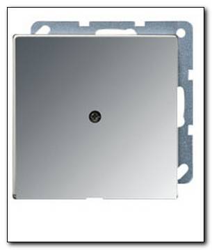 Zaślepka z wyjściem kablowym, chrom