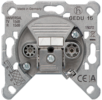 Gniazdo antenowe RTV, przelotowe