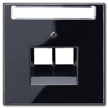 Płytka centralna RJ11/RJ45, 2-krotna