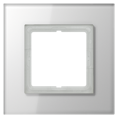 Ramka 1-krotna, szkło białe