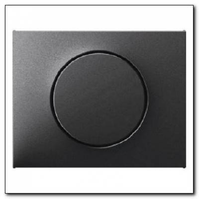 Element centralny z pokrętłem regulacyjnym do ściemniacza obrotowego; antracyt mat, lakierowany; K.1 Numer katalogowy: 11357006