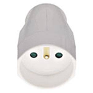 Gniazdo na przewód, standard francuski, biały