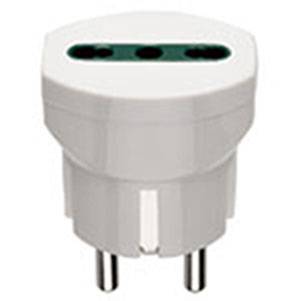 Przejściówka, standard niemiecki/francuski/standard włoski P17/11, biały