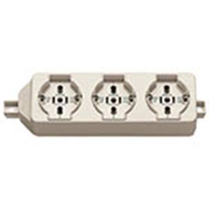 Multi-outlet 3universal ivory