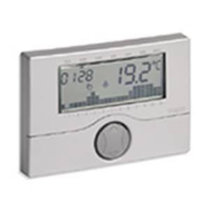 Natynkowy termostat z baterią, srebrny