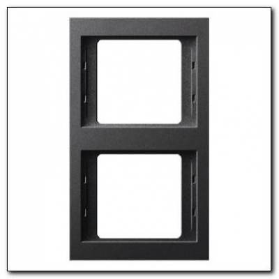 Ramka 2-krotna pionowa; antracyt mat, lakierowany; K.1 Numer katalogowy: 13237006