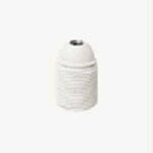 E27 M10x1 lamphld threaded skirt white