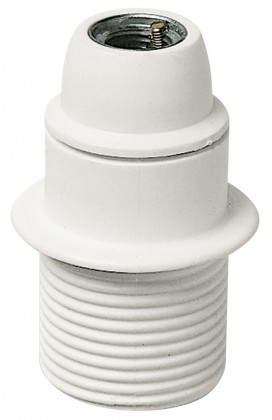 Oprawa świetlna E14 częściowo gwintowana, M10x1, biały