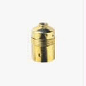 E27M10x1brass lamphld smooth earth term.