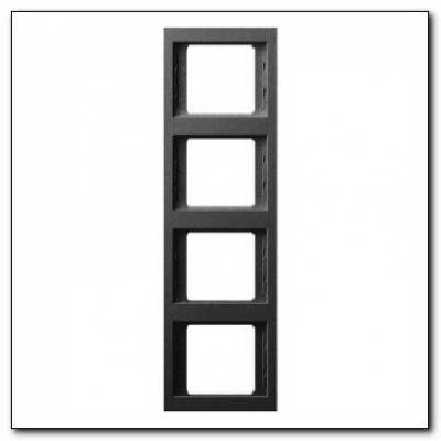 Ramka 4-krotna pionowa; antracyt mat, lakierowany; K.1 Numer katalogowy: 13437006