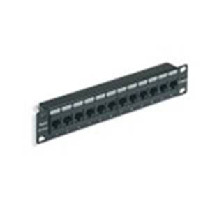 10 in organizer tray 12 RJ45 Cat6 UTP 1u