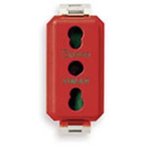 2P+E 16A P17/11 outlet red