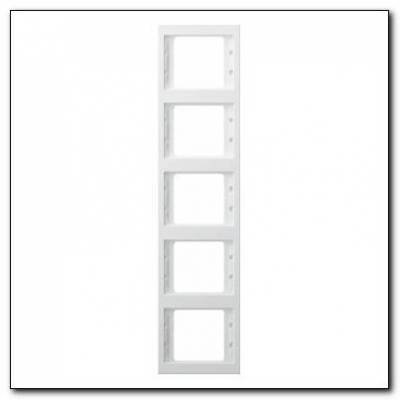 Ramka 5-krotna pionowa; śnieżnobiały; K.1 Numer katalogowy: 13537009