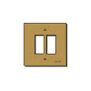 Plate 2M aluminium screw fix. bronze