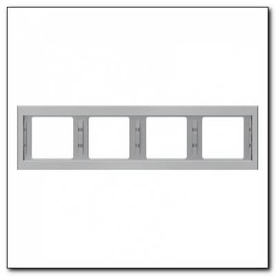 Ramka 4-krotna pozioma; stal szlachetna nierdzewna; K.5 Numer katalogowy: 13837004