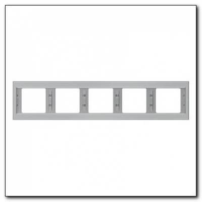 Ramka 5-krotna pozioma; stal szlachetna nierdzewna; K.5 Numer katalogowy: 13937004