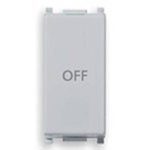 Przycisk 1P, NO+NC, 10A, symbol - OFF, 1M, srebrny