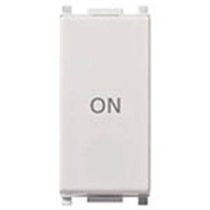 Przycisk 1P, NO+NC, 10A, symbol - ON, 1M, biały