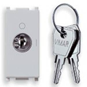 Łącznik 2P z kluczykiem, 16AX, 1M, srebrny