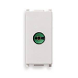 Współosiowe gniazdo TV, 40-862MHz, przelotowe, 20dB, 1M, biały