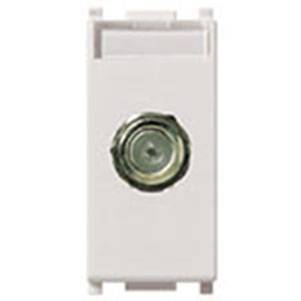 Gniazdo typu F, 1M, biały