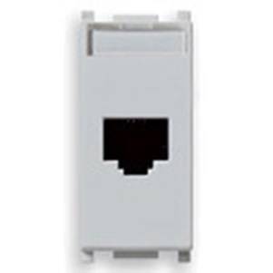 Gniazdo komputerowe, RJ45, kat.5e, Netsafe UTP110, 1M, srebrny