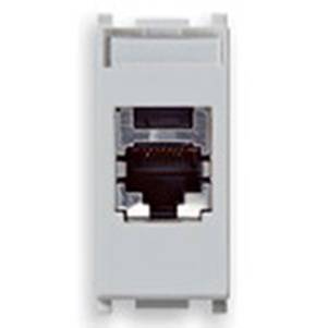 Gniazdo komputerowe, RJ45, kat.5e, Panduit FTP, 1M, srebrny