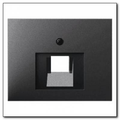 Element centralny do gniazda przyłączeniowego UAE 1-krotnego; antracyt mat, lakierowany; K.1 Numer katalogowy: 14077006