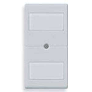 Klawisz, bez symbolu, z 2 polami opisowymi, 1M, srebrny