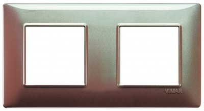 Ramka ozdobna, technopolimer, 4M (2+2), opalizujący brązowy