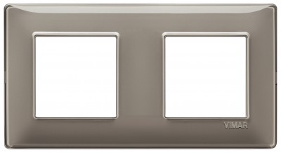 Ramka ozdobna, technopolimer 4M (2+2) 71mm Reflex ash