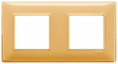 Ramka ozdobna, technopolimer 4M (2+2) 71mm Reflex amber