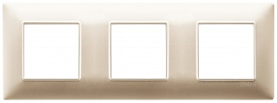 Ramka ozdobna, technopolimer, 6M (2+2+2), matowy szampański
