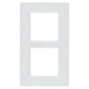 Ramka ozdobna, technopolimer,4M (2+2), biały