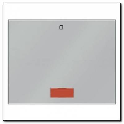 Klawisz z czerwoną soczewką i nadrukiem