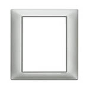 Ramka ozdobna, technopolimer, 8M, matowy srebrny