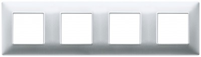 Ramka ozdobna 8M (2+2+2+2) 71mm matt silver