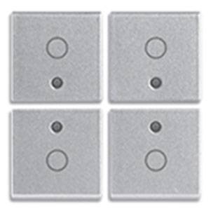 4 przyciski, 1M, symbol O, srebrny
