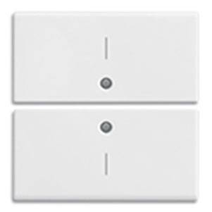 2 przyciski,2M, symbol I, biały