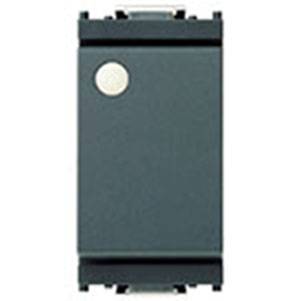 Łącznik jednobiegunowy 1P, 16AX, świecący wskaźnik, 1M, antracyt