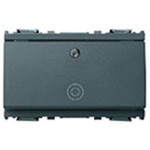 Przycisk 1P, NO, 10A, symbol ogólny, podświetlenie, 3M, antracyt