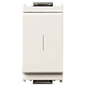 Przycisk 1P, NO, 16A, symbol - I, 1M, biały