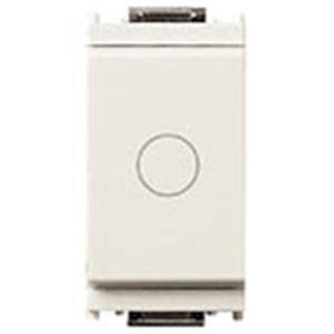 Przycisk 1P, NC, 16A, symbol - O, 1M, biały