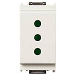 Gniazdo 2P+E, 10A, standard P11, 1M, biały